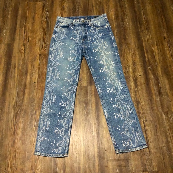 Rag & Bone Jeans Women's 26 Nina High Rise Ankle Cigarette in Worn in Snake Wash - Picture 1 of 7